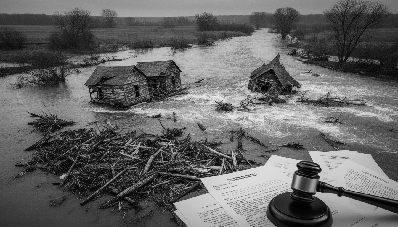 Camp Mystic flood lawsuit — flooded river cabins and legal wrongful death documents