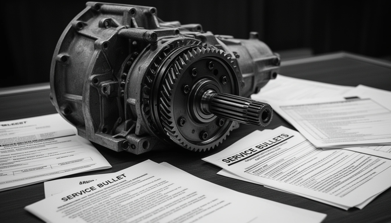 Toyota UA80 transmission defect lawsuit - gear assembly and legal documents